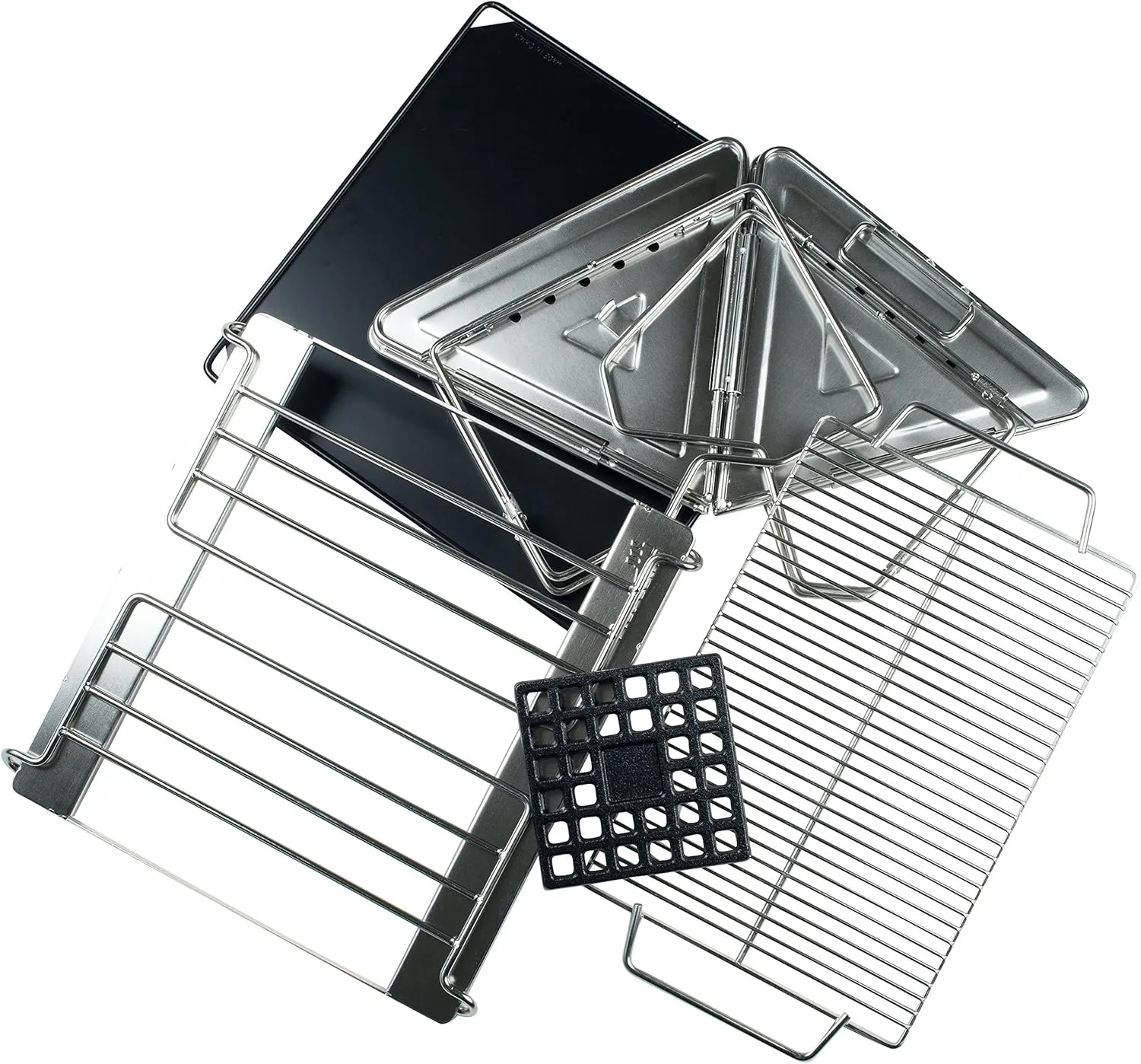 AceCamp Premium BBQ Grill Houtskool Opvouwbaar RVS