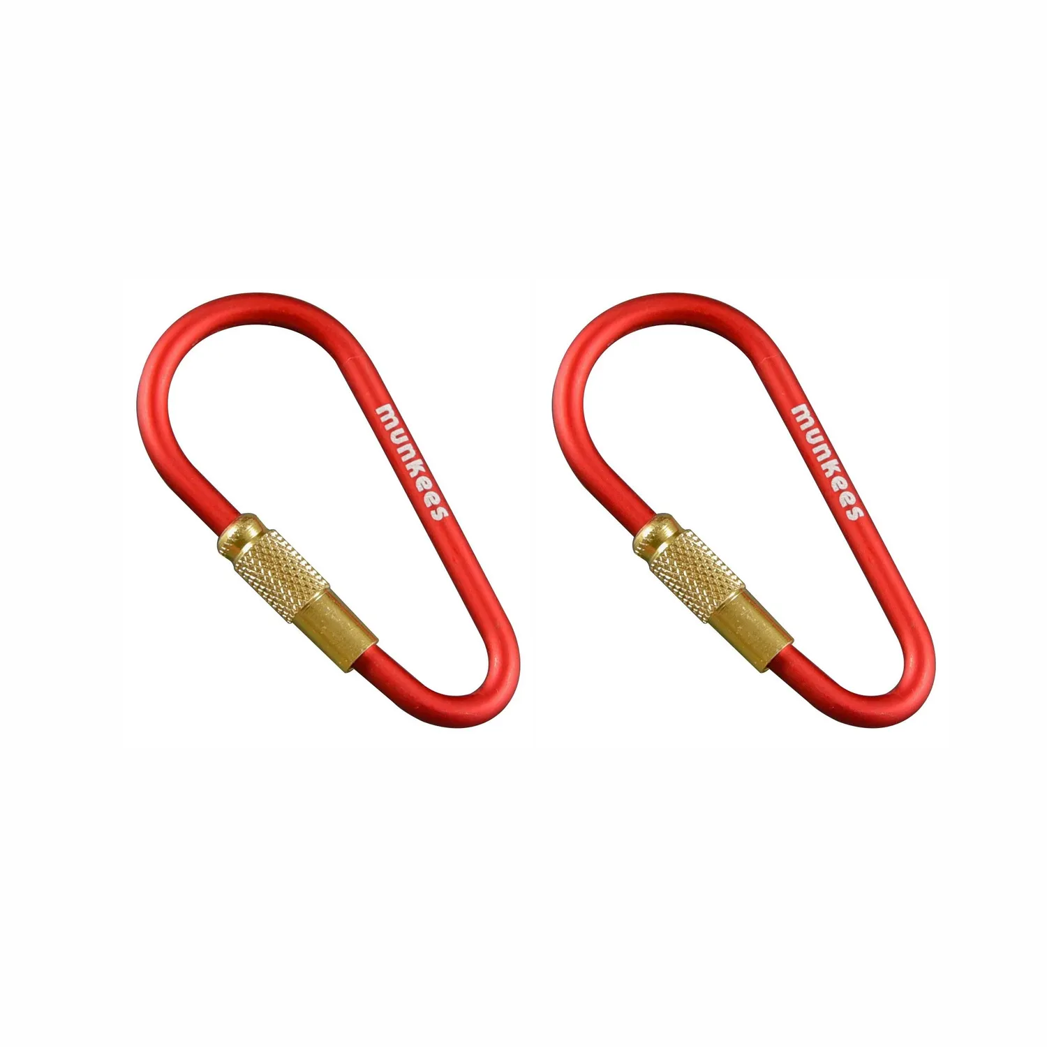 Munkees Mini Link Karabiner Schroefsluiting 48mm 2-pack