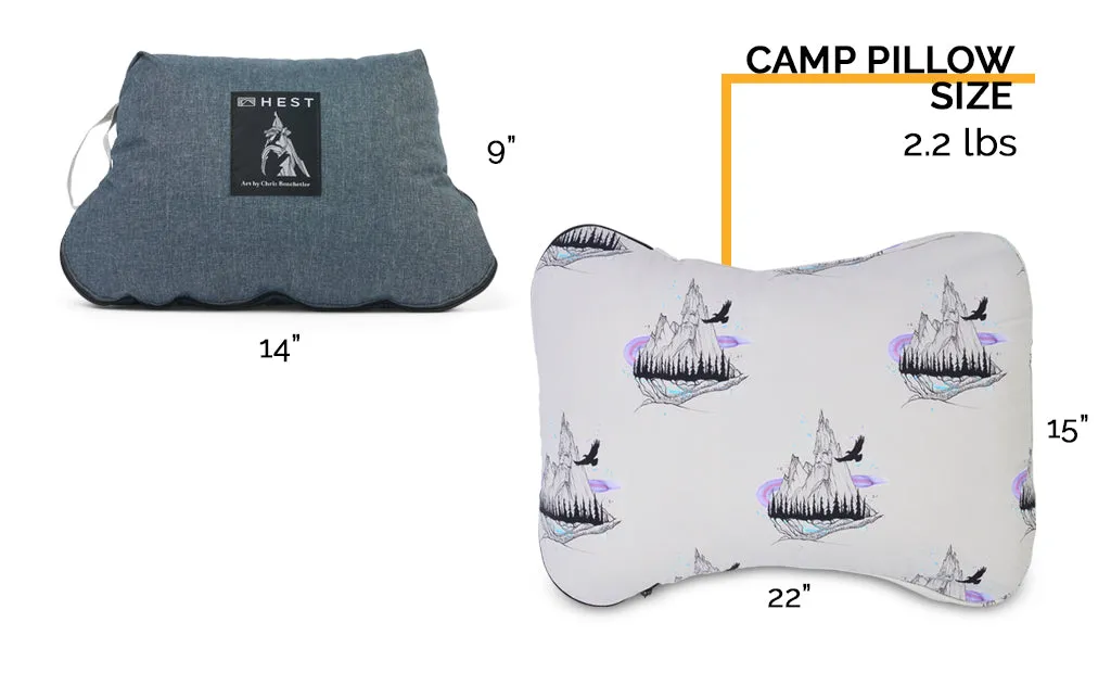 Hest X Benchetler campingkussen medium memoryfoam