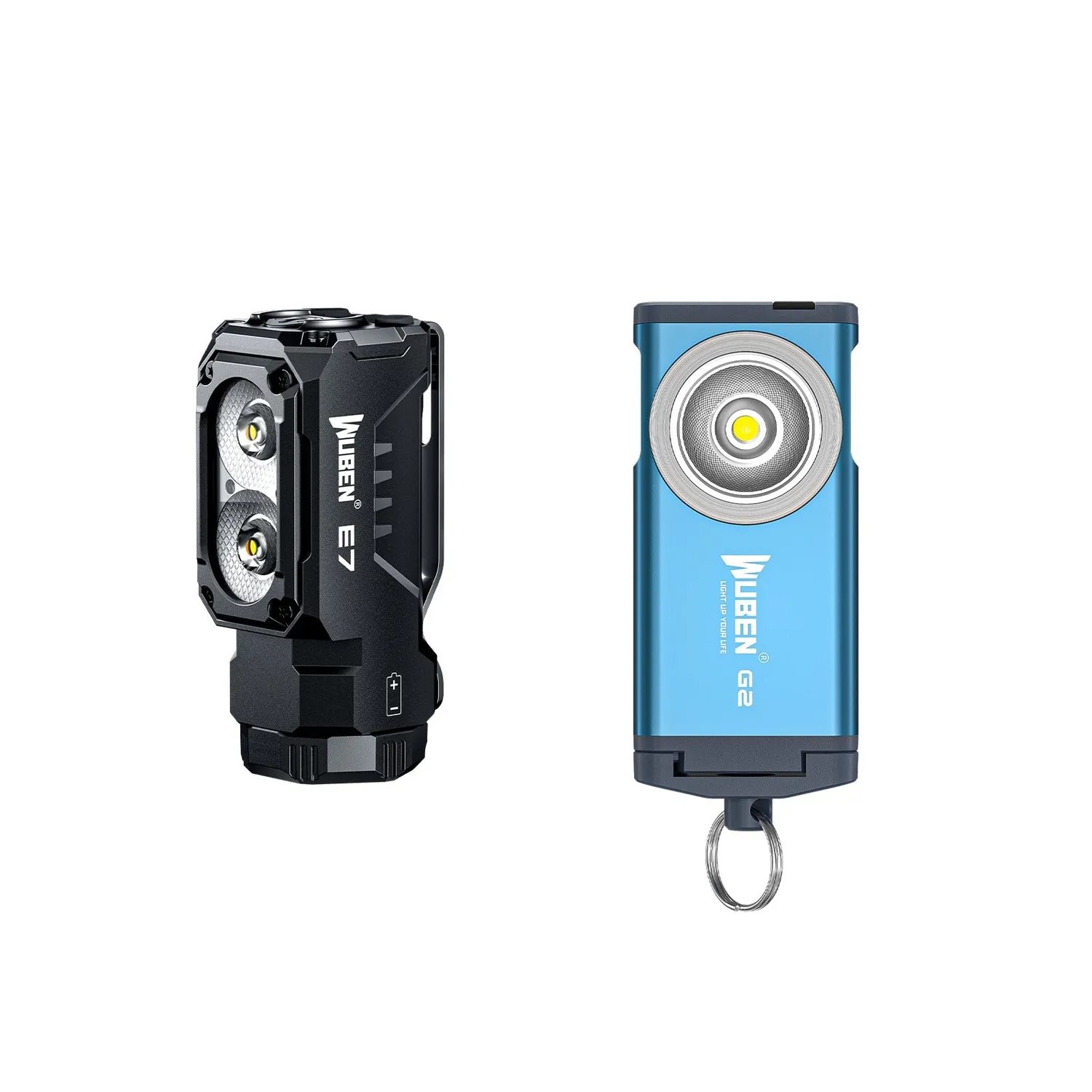 Wuben E7 bundel hoofdlamp zwart 6500K met L50