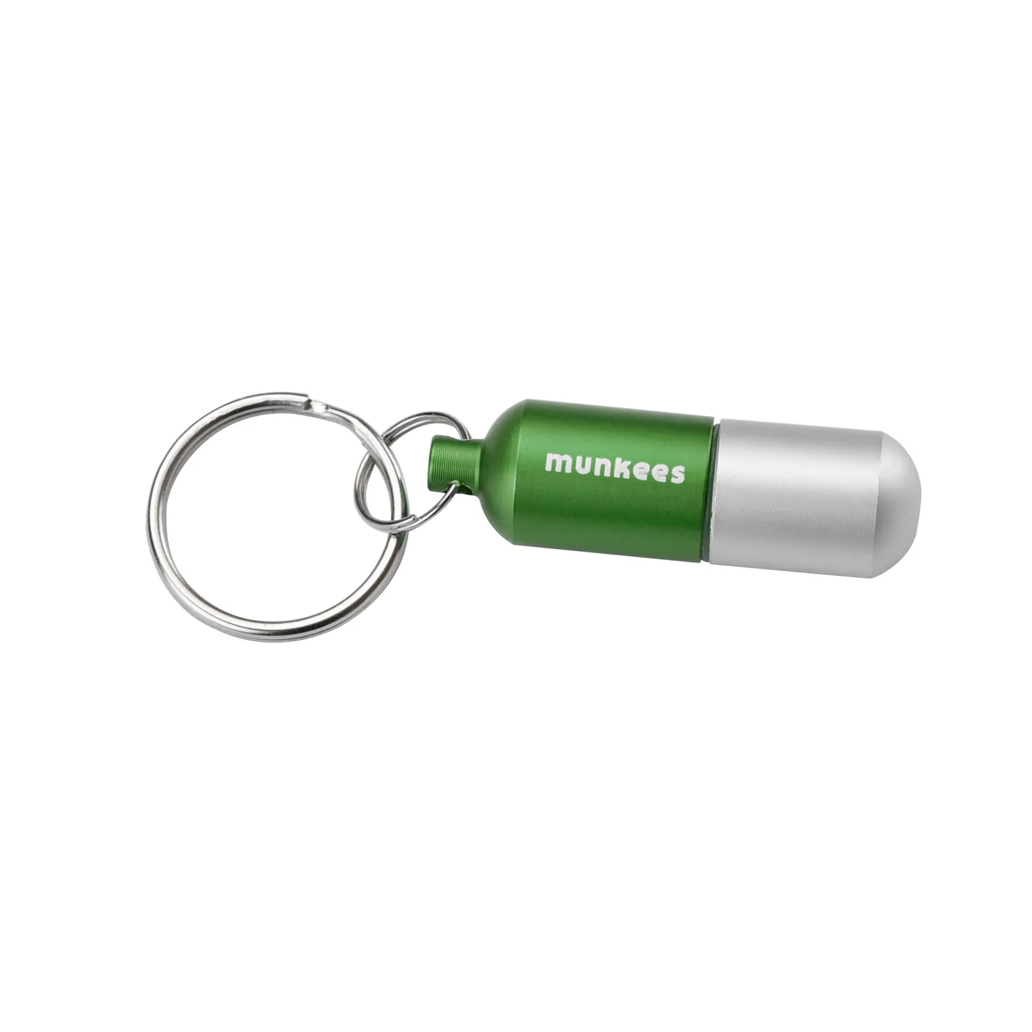 munkees waterdichte capsule S aluminium sleutelhanger