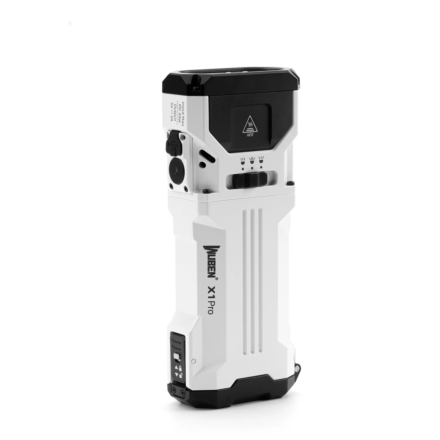 Wuben X1Pro EDC Zaklamp Zwart 12300 Lumen