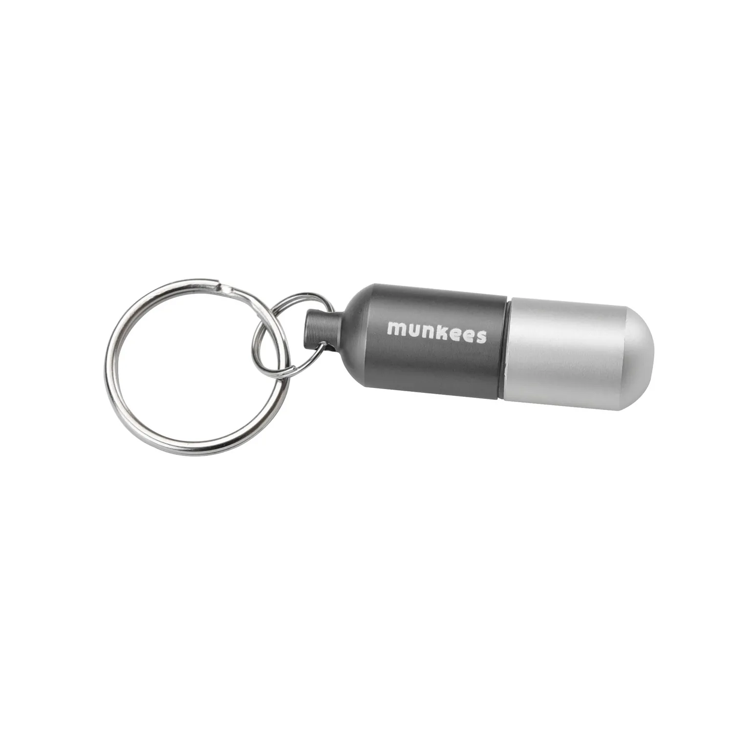 munkees waterdichte capsule S aluminium sleutelhanger