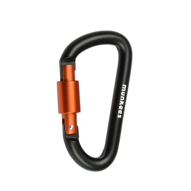 Munkees karabiner met schroefsluiting 8 mm aluminium