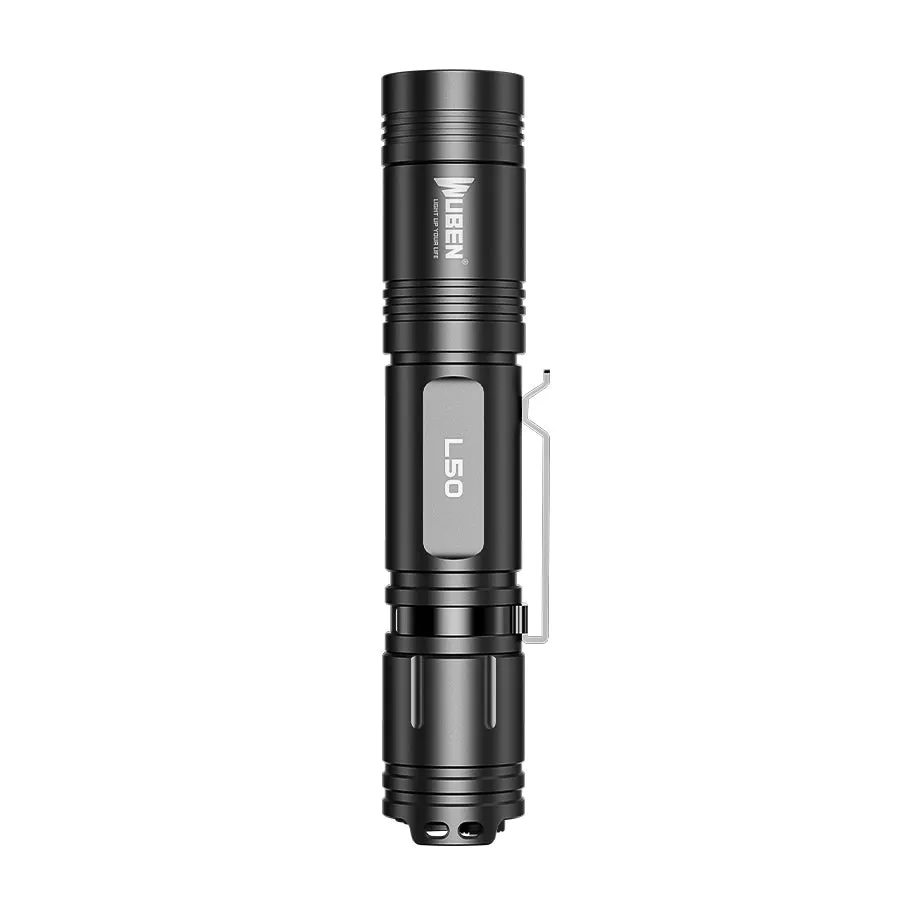 Wuben L50 zaklamp 1200 lumen zwart 143 uur