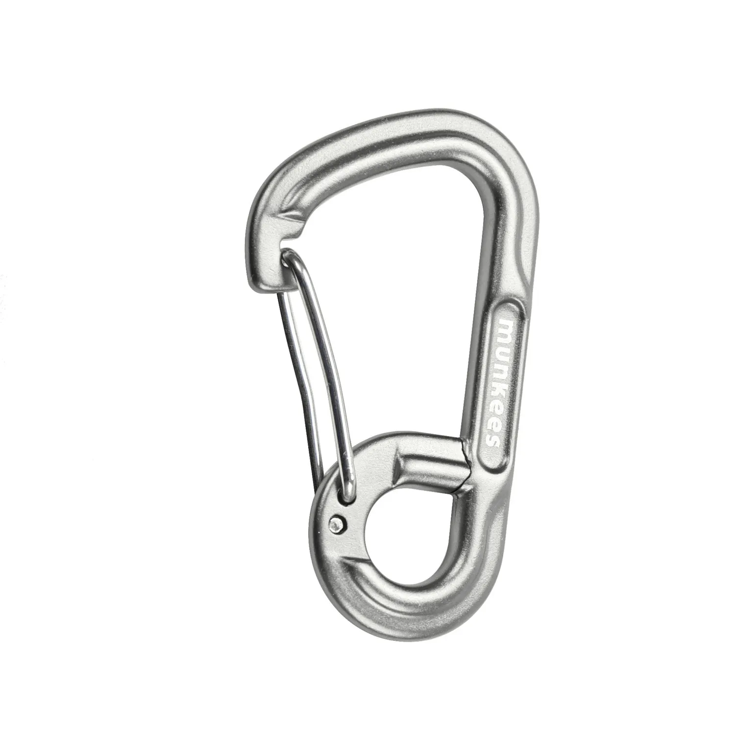 Munkees 6-vorm karabiner aluminium met draadsnapper
