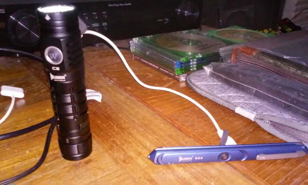 Wuben E61 Gecko penlight zwart oplaadbaar 130lm
