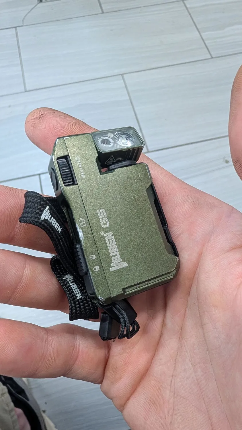 Wuben G5 Bundel EDC Lampje 400 Lumen Groen-Zwart