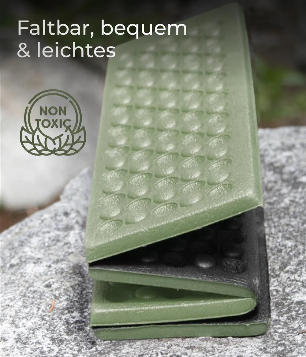 AceCamp Thermo zitkussen 40x30 cm groen 2 stuks