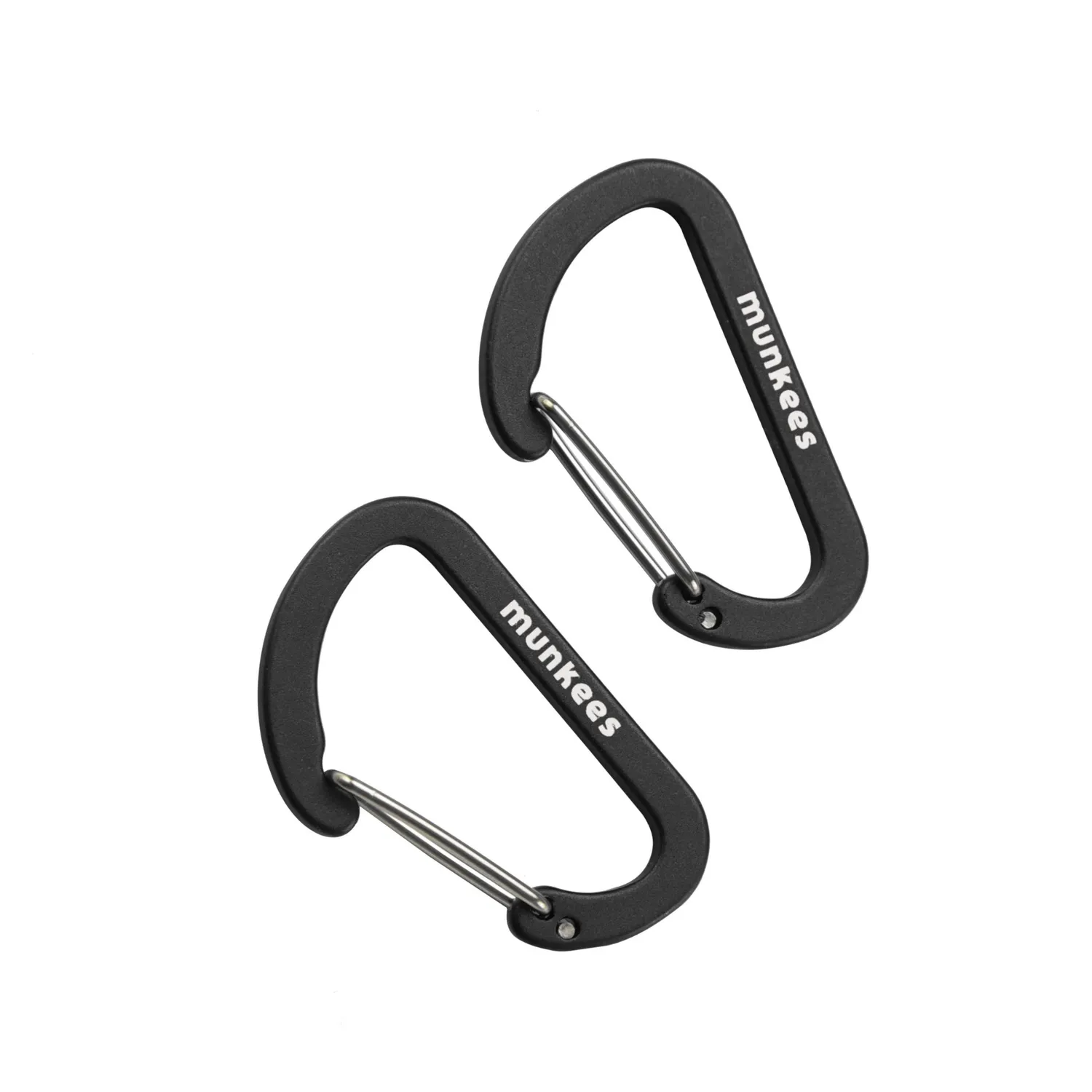 Munkees Karabijn Plat 40 mm 2-pack Aluminium