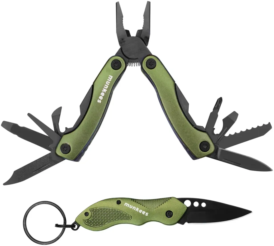 Munkees Multi Duo Olive multitool flessenopener schroevendraaier