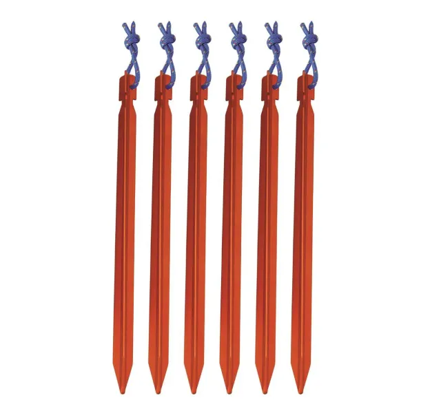 AceCamp Y tentharingen aluminium 23cm oranje 6 stuks