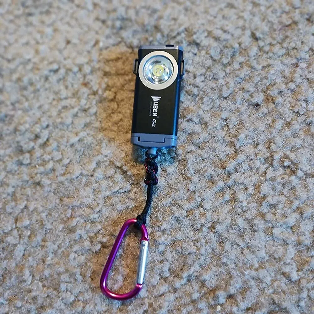 Wuben G2 mini zaklamp 500 lumen blauw sleutelhanger