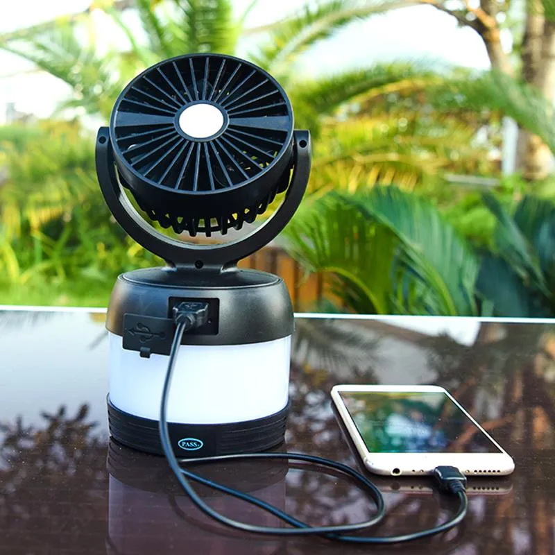AceCamp Notos Ventilatorlamp LED 220 lumen met powerbank