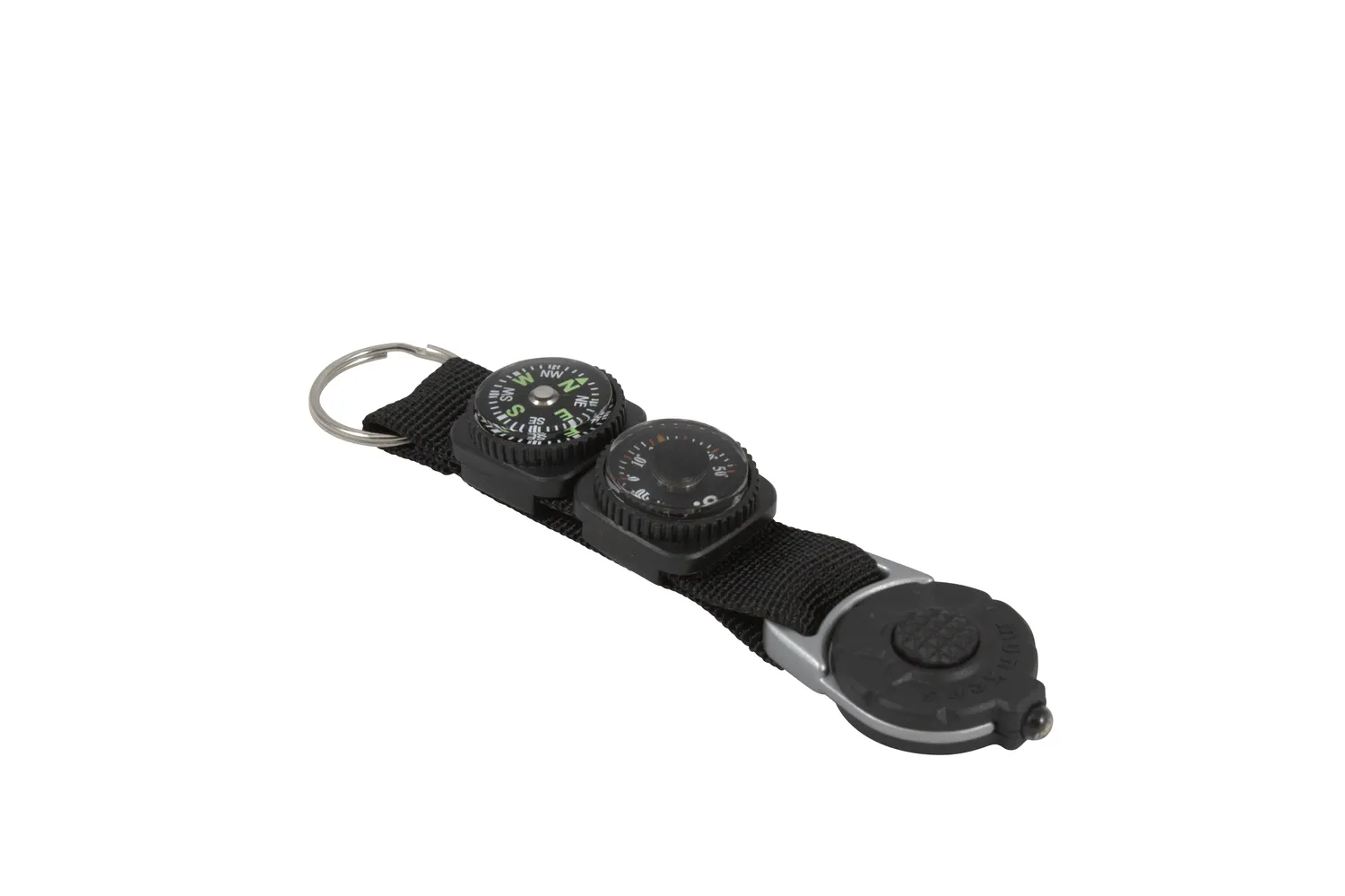 Munkees sleutelhanger met LED-lampje aluminium