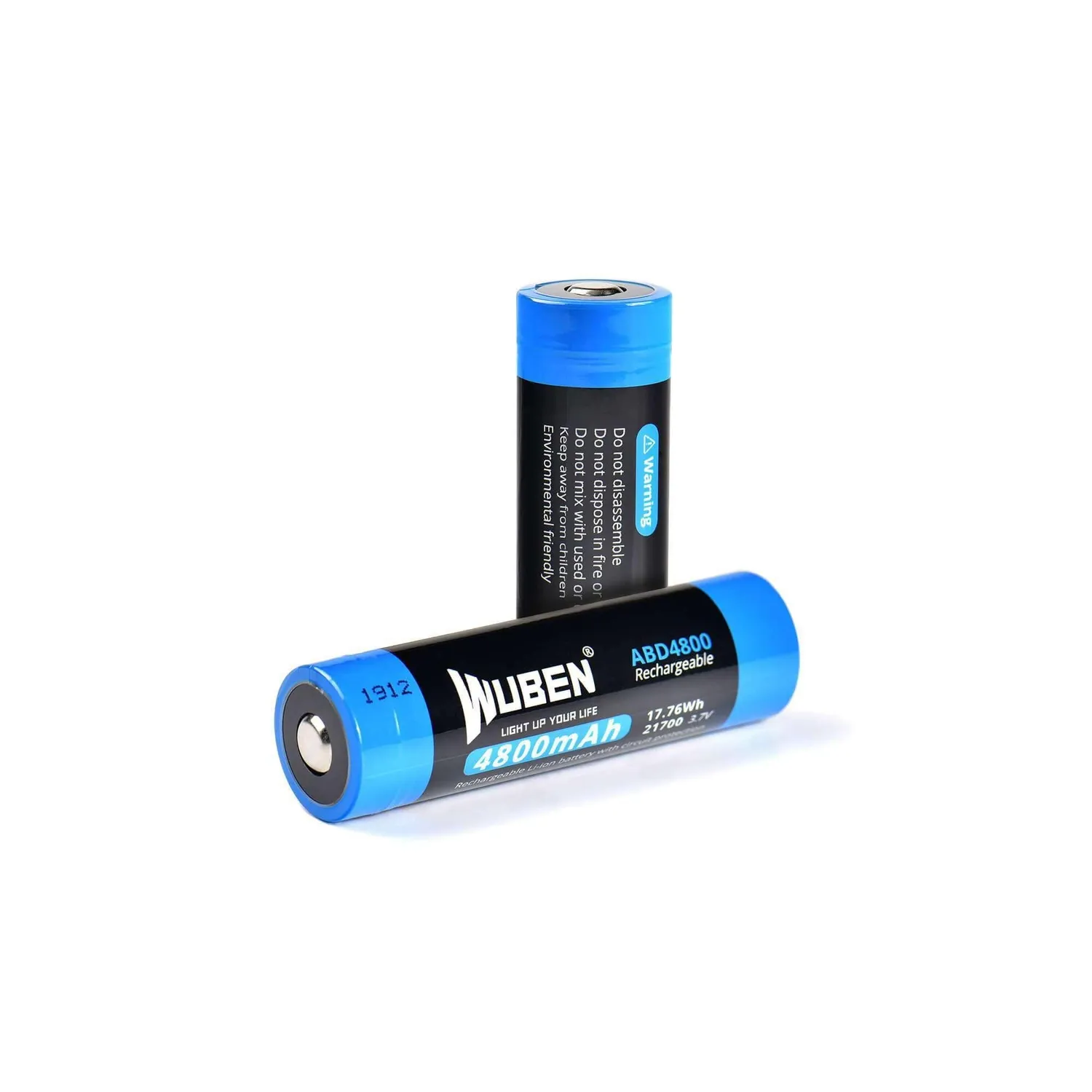 Wuben ABD4800 21700 batterij 4800mAh beveiligd