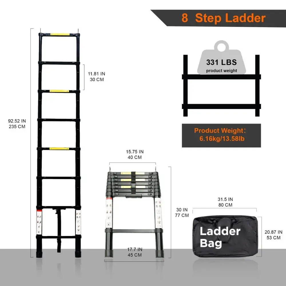 Naturnest Polaris ladder daktent aluminium uitschuifbaar