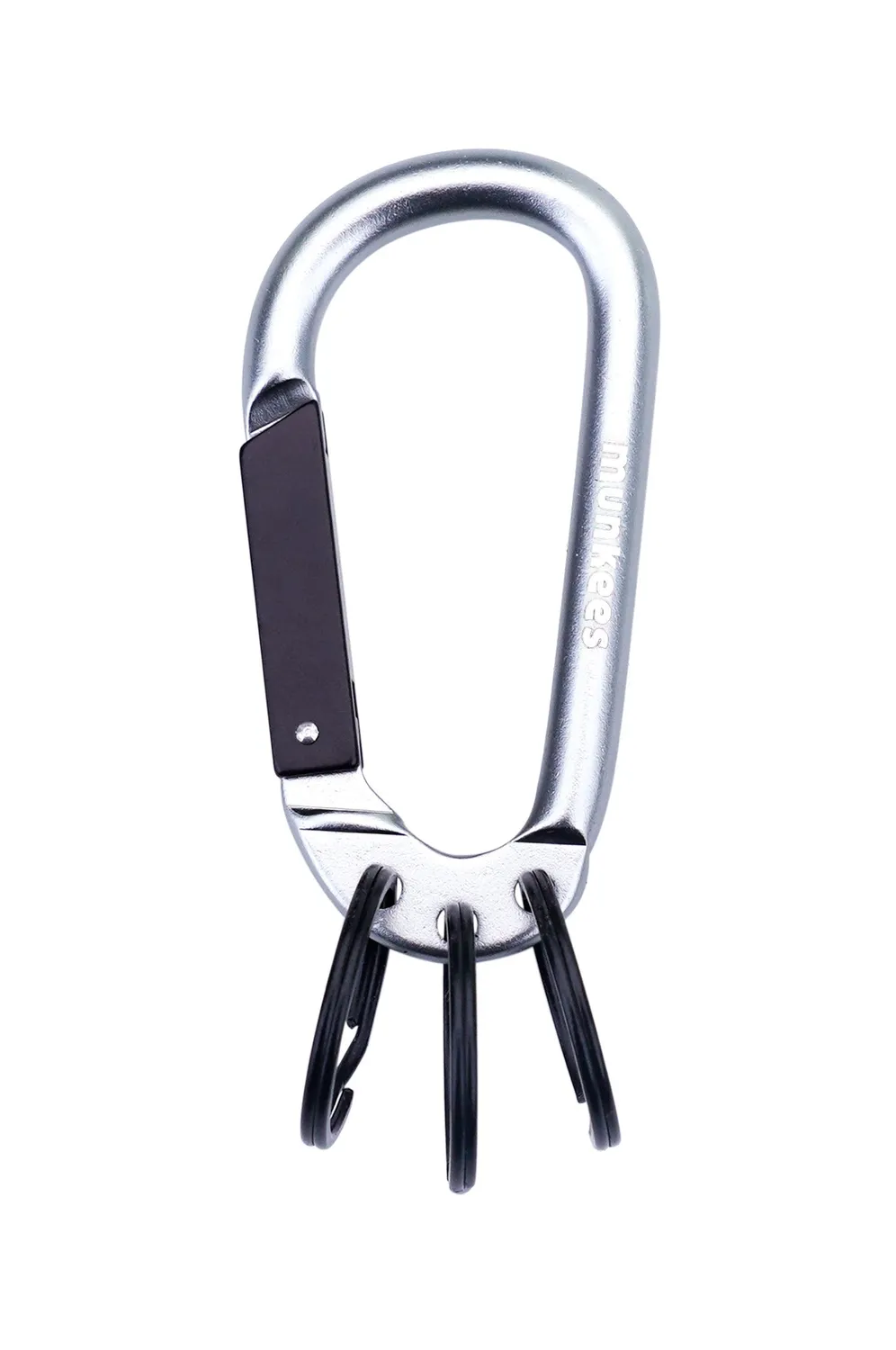 Munkees karabiner sleutelhanger aluminium 3 ringen