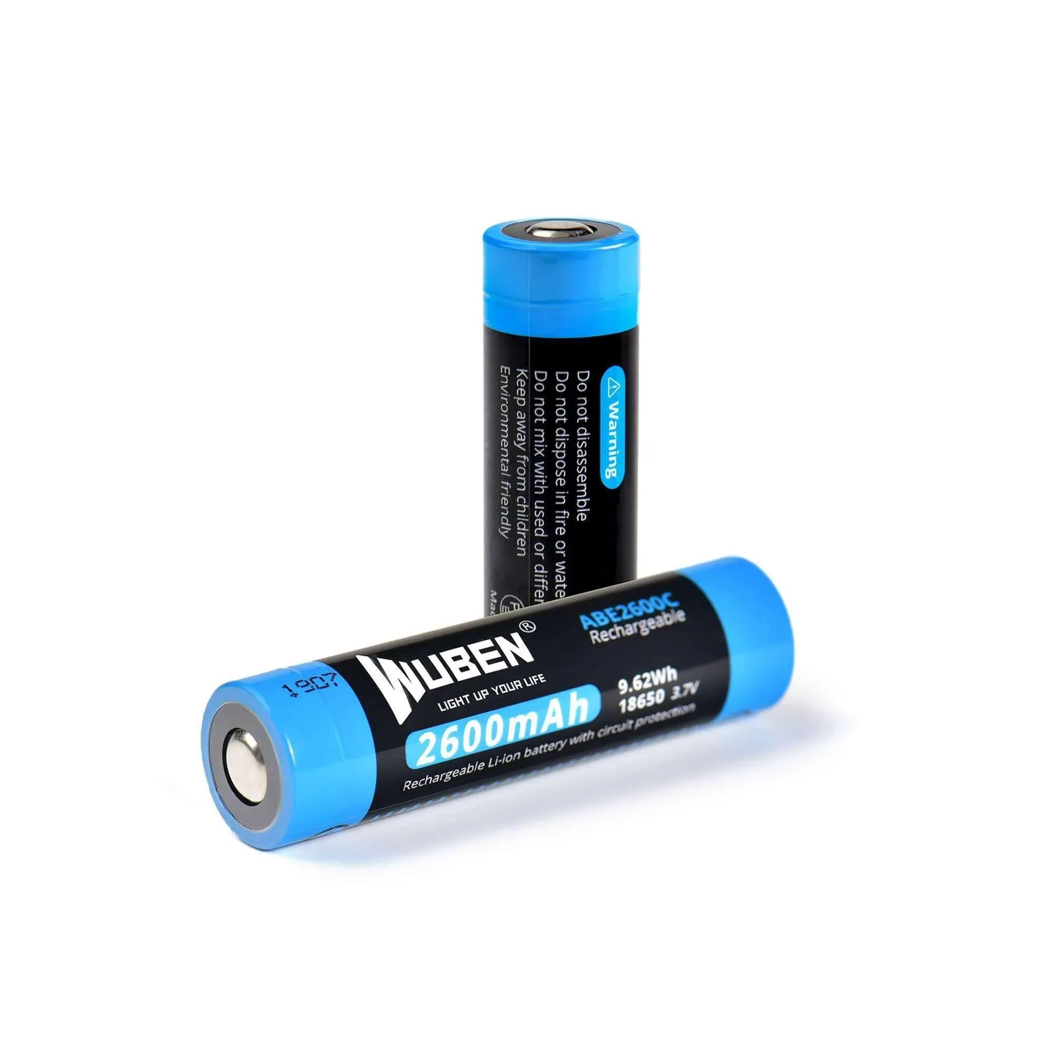 Wuben ABE2600C 18650 Batterij 2600mAh 1 Stuk