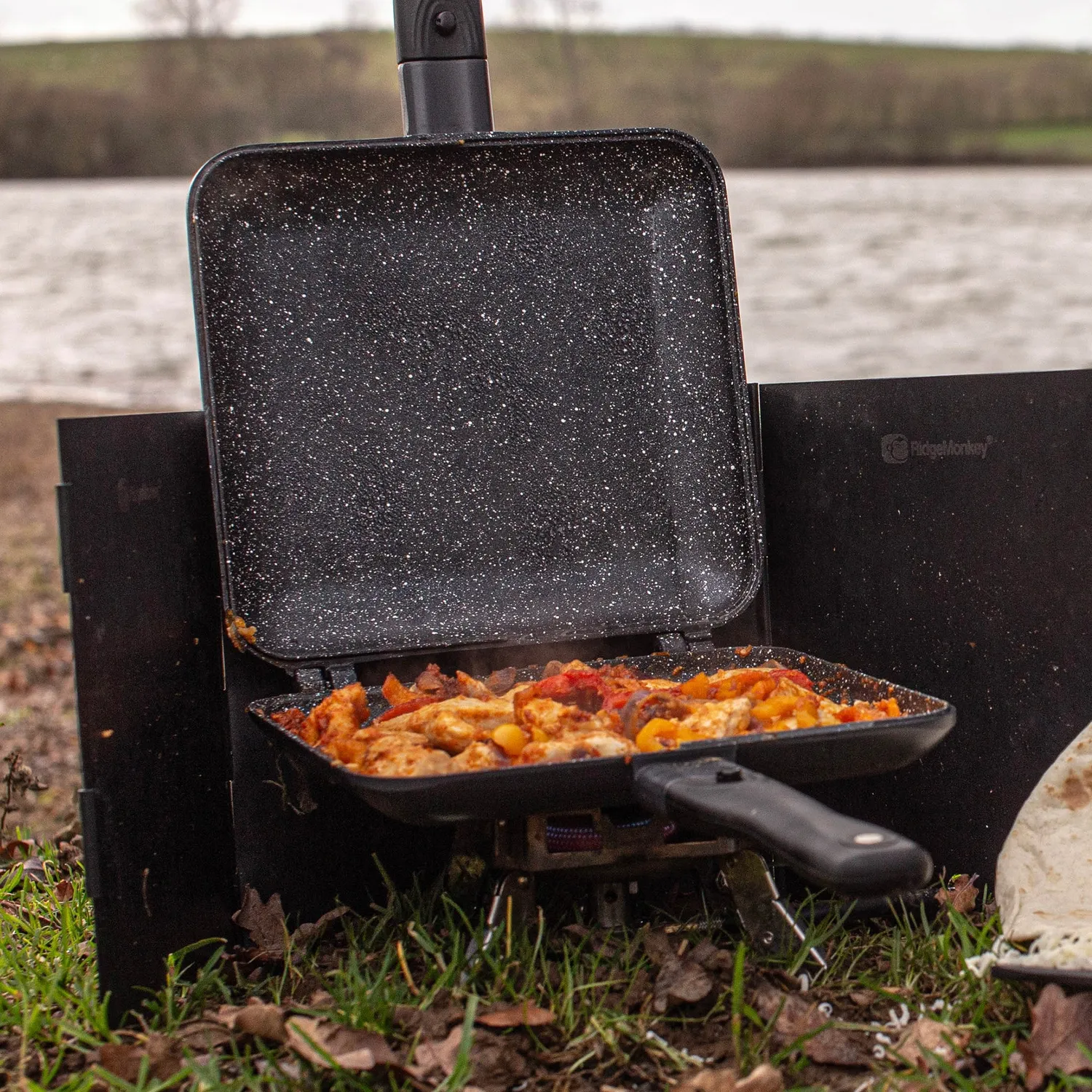 Ridgemonkey Connect Granite Edition tosti-ijzer XL set