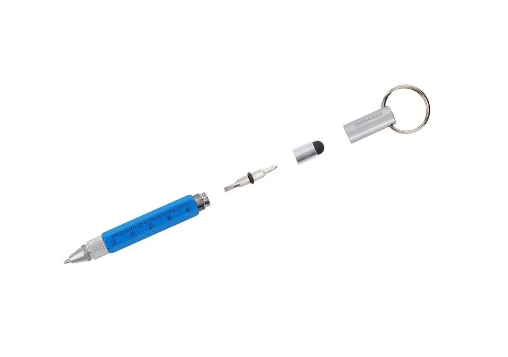 Munkees 5-in-1 toolpen aluminium