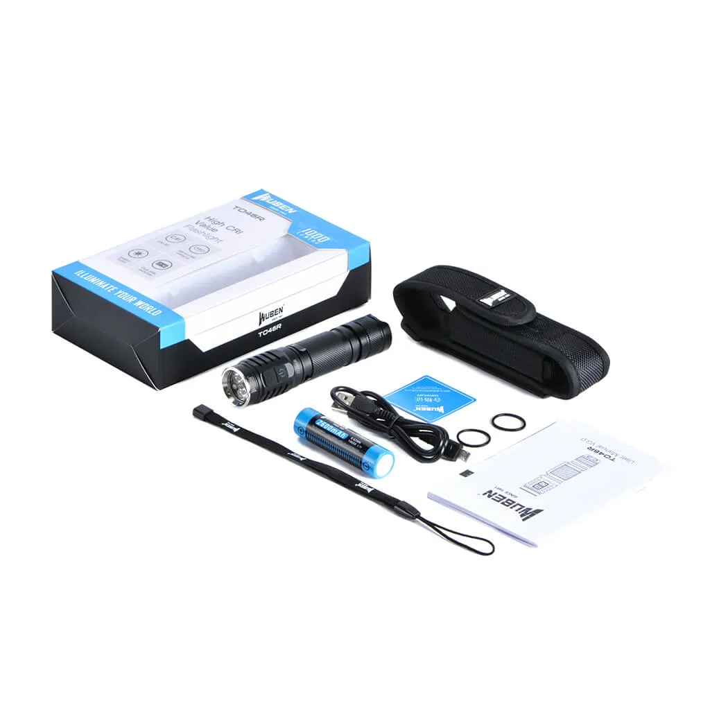 Wuben TO46R 1000 Lumen Zaklamp High CRI Neutraal