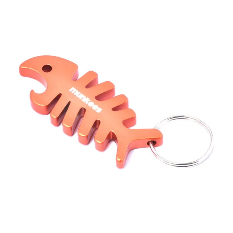 Munkees Vis Sleutelhanger met Flessenopener Rood