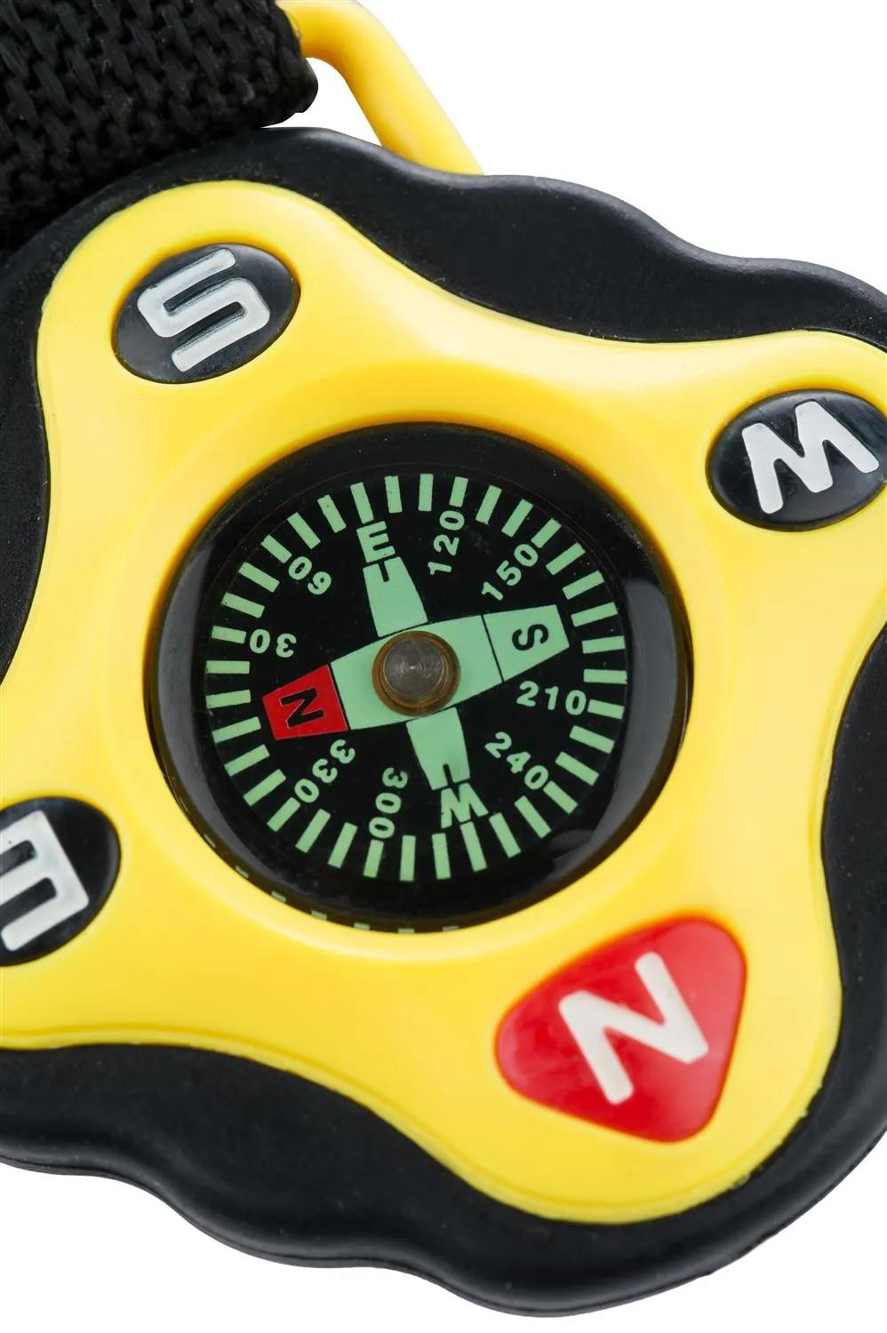 Munkees Kompas Sleutelhanger 3155 Zwart-Geel
