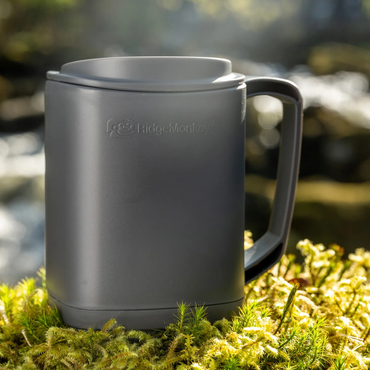 Ridgemonkey ThermoMug thermomok grijs met drinkdeksel