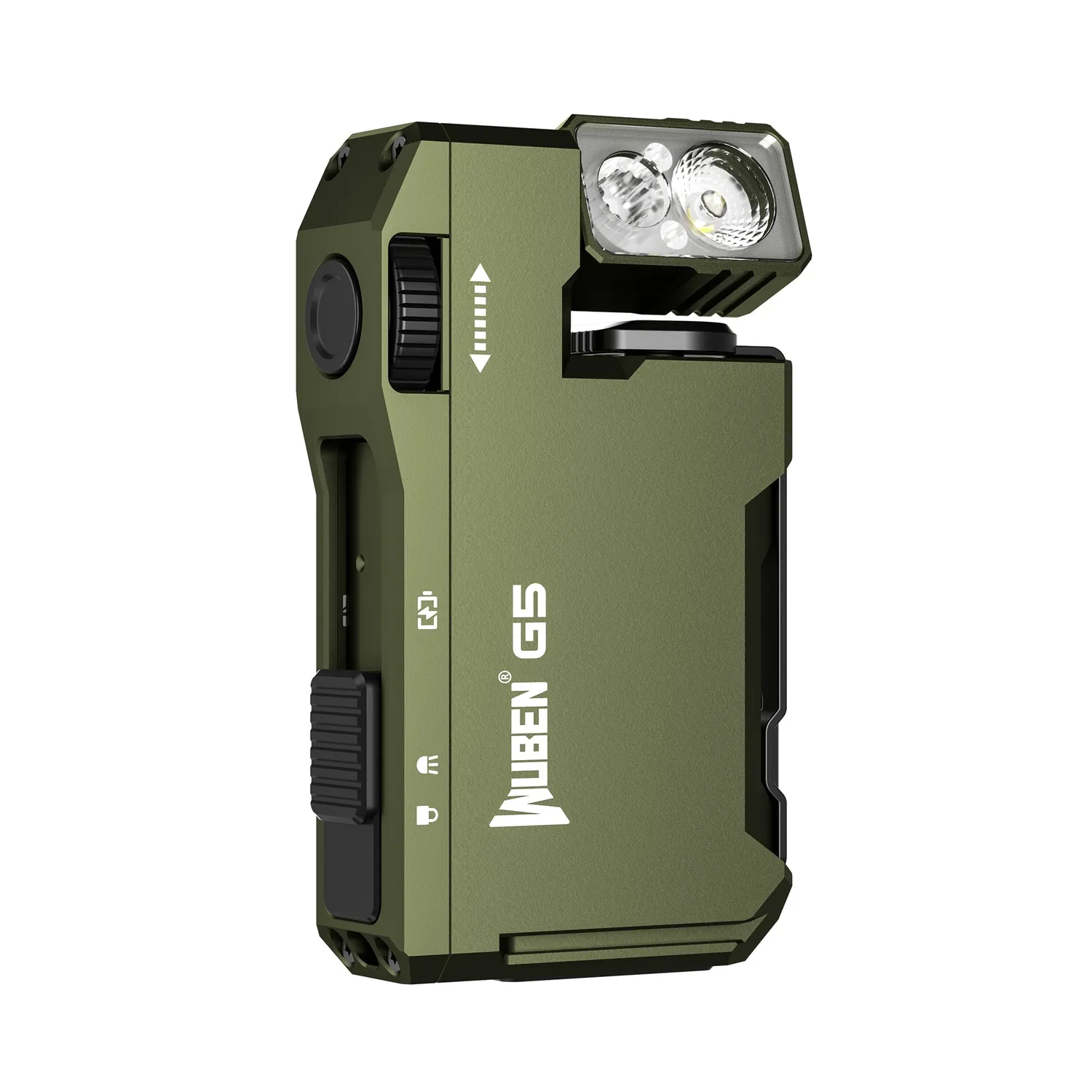 Wuben G5 Bundel EDC Lampje 400 Lumen Groen-Zwart