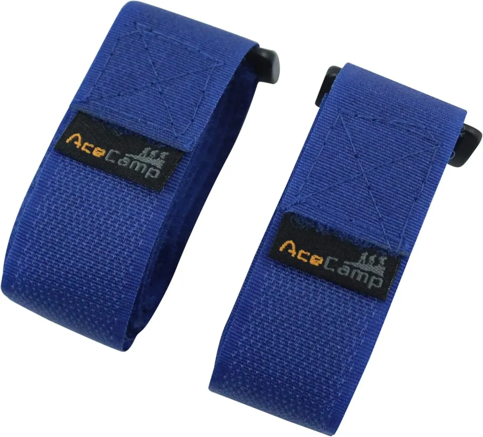 AceCamp klittenband spanband 2,5x60cm blauw 2 stuks