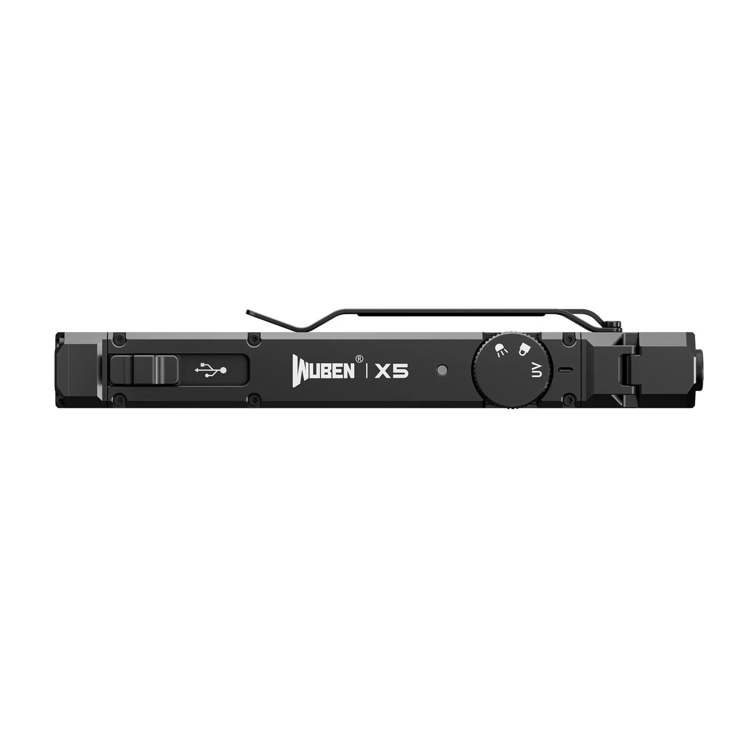 Wuben X5 zaklamp EDC zwart 1300 lumen 3-in-1