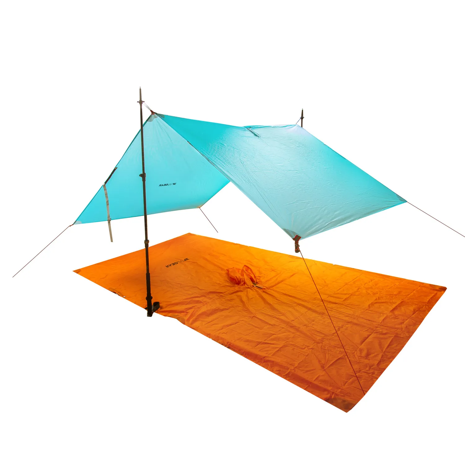 3F UL Gear Rain Poncho regenponcho met rits waterdicht