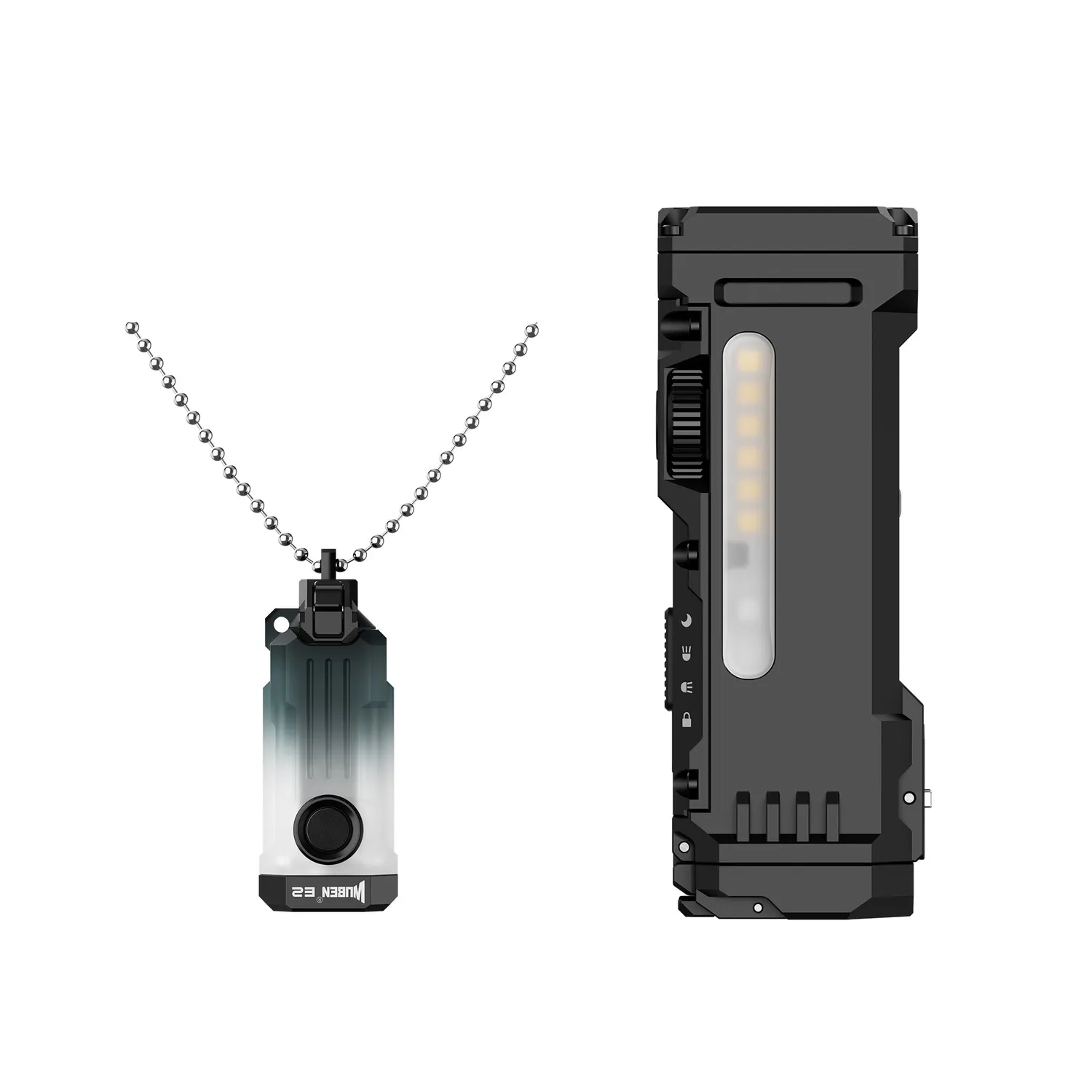 Wuben E2 zaklamp bundel E2 Black Set + G5 Black