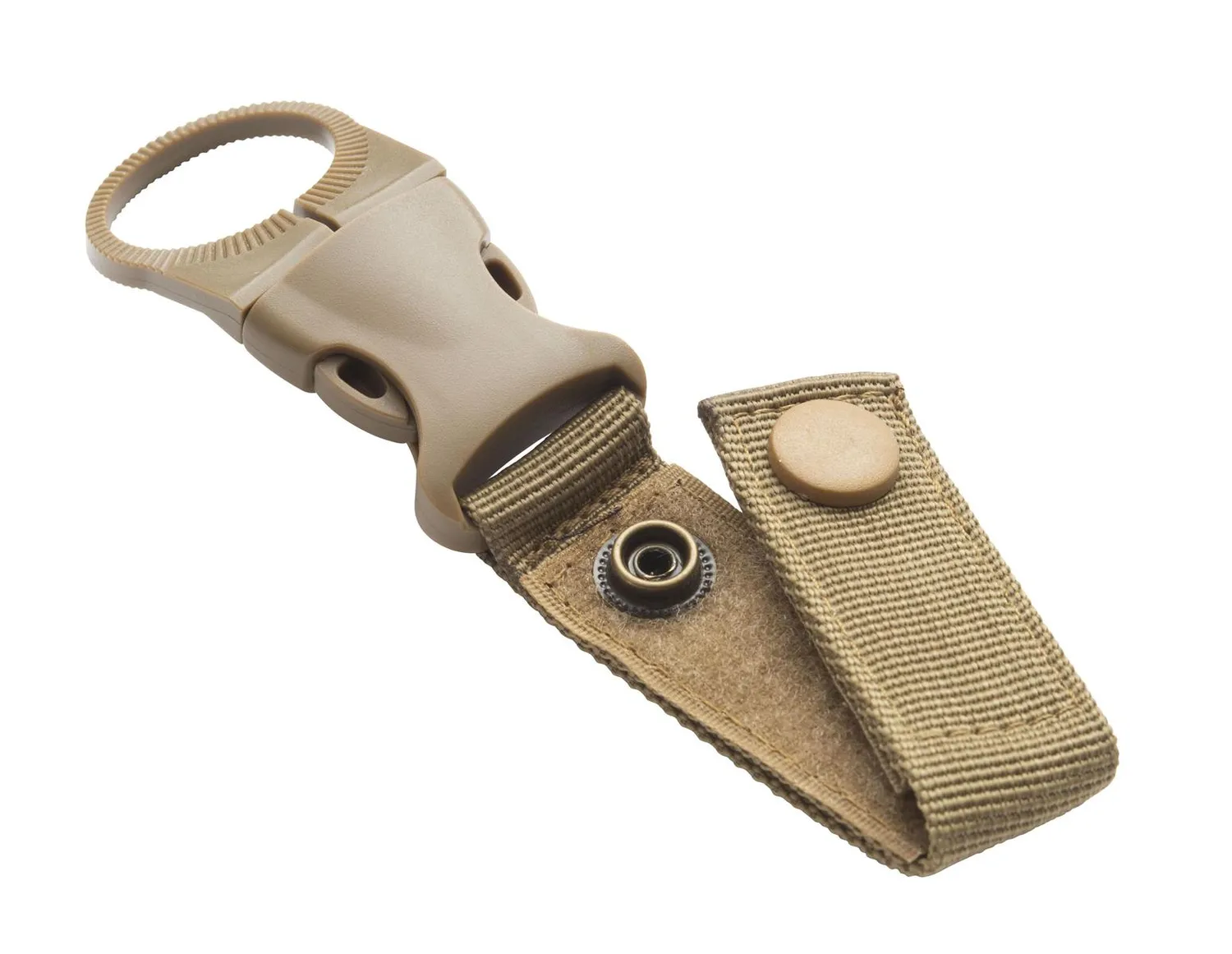 Munkees flessenhouder sleutelhanger khaki nylon