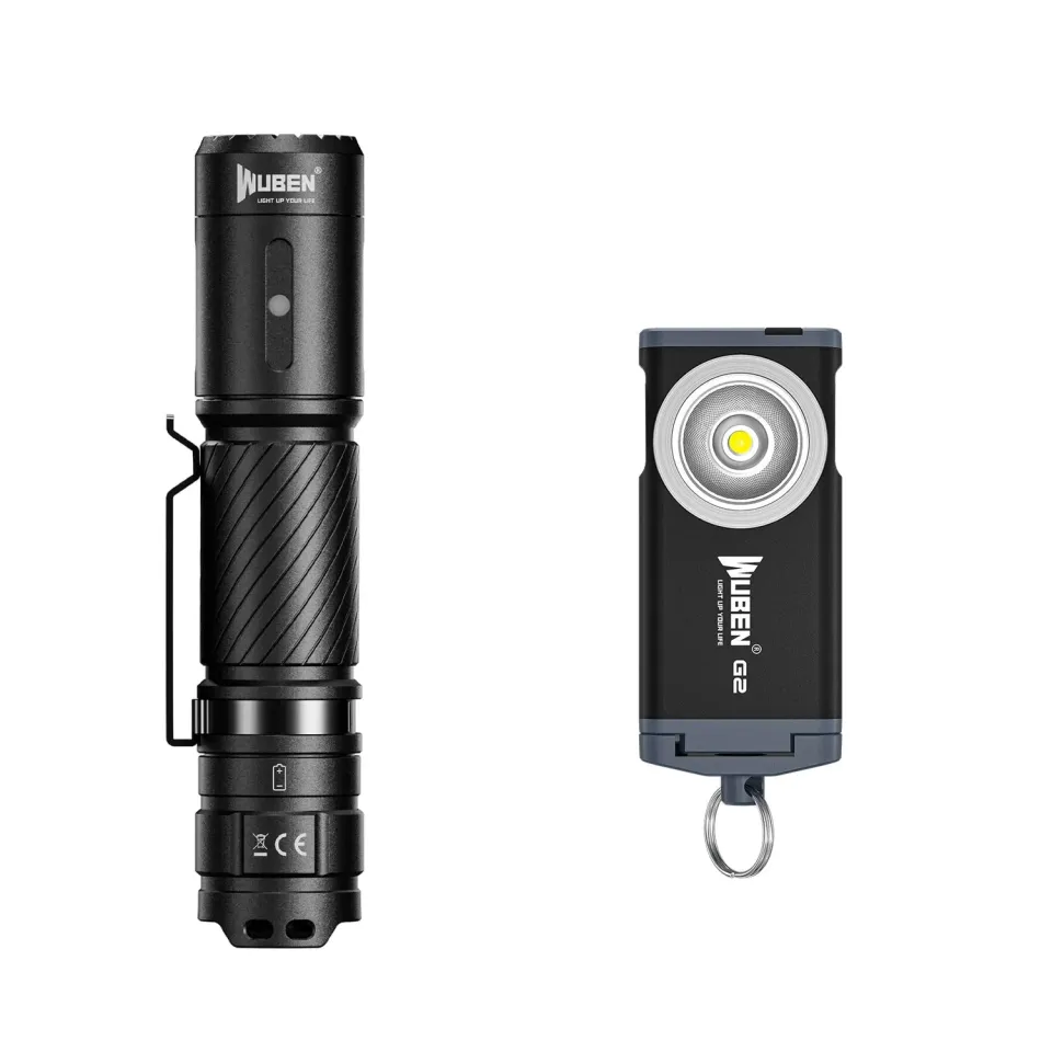 Wuben C3 Black + G2 Blue zaklampen bundel blauw