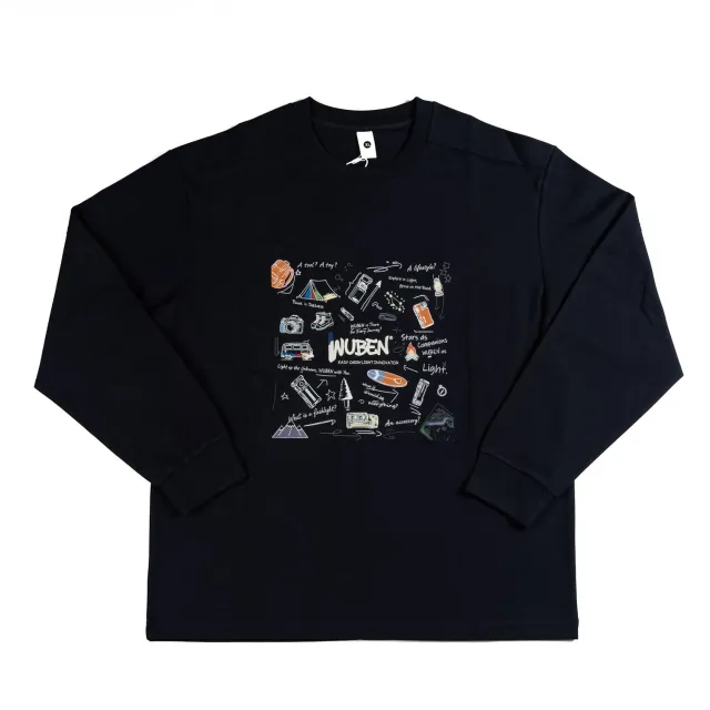 Wuben Heavyweight longsleeve katoen navy M-XXXL