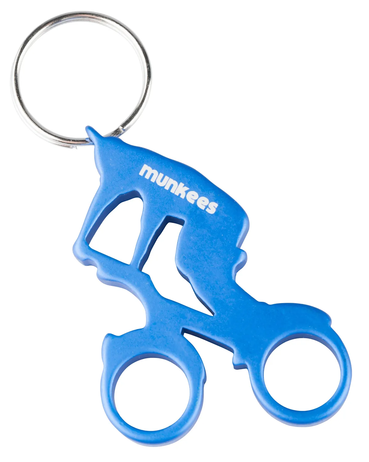 Munkees Biker flessenopener sleutelhanger motor aluminium