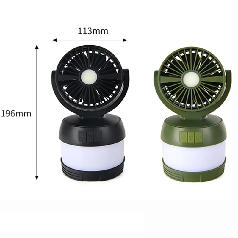 AceCamp Notos Ventilatorlamp LED 220 lumen met powerbank