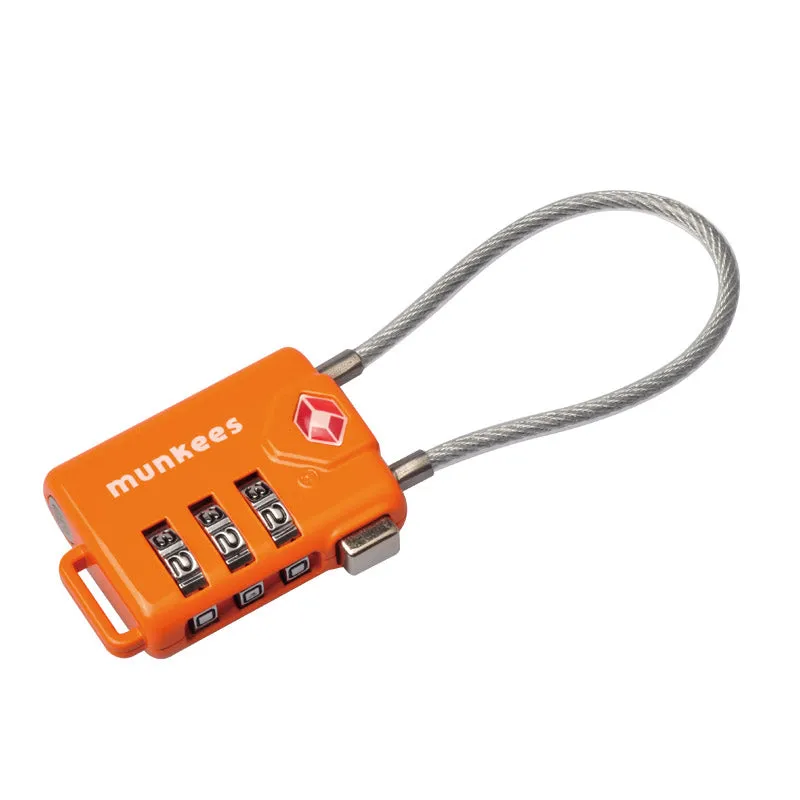 Munkees TSA cijferslot 3-cijferig kabel groen
