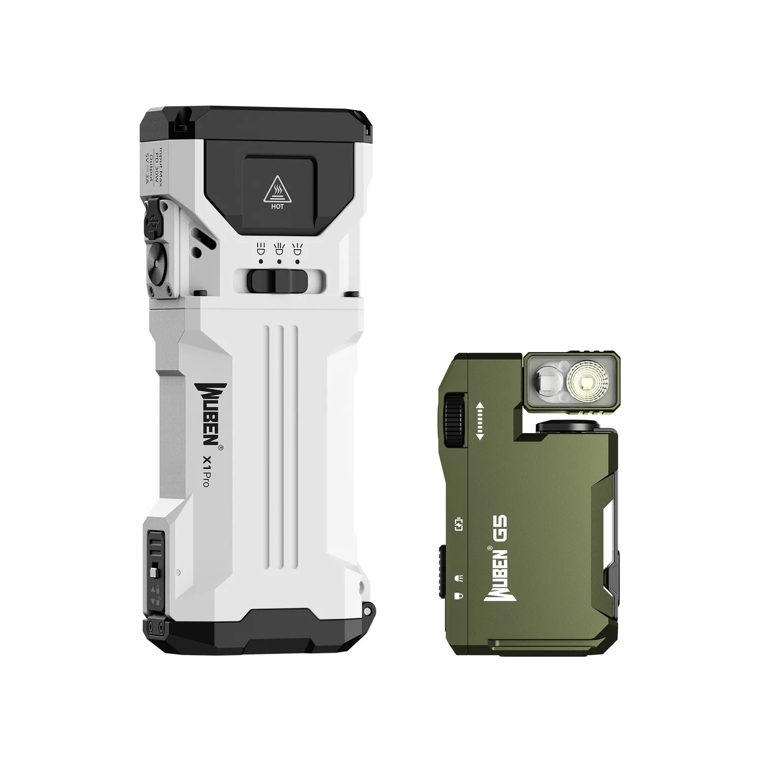 Wuben X1Pro zaklamp bundel X1Pro Black + X4 Black