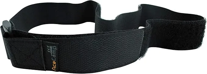 AceCamp klittenband riemen 2,5x60 cm 6 stuks zwart