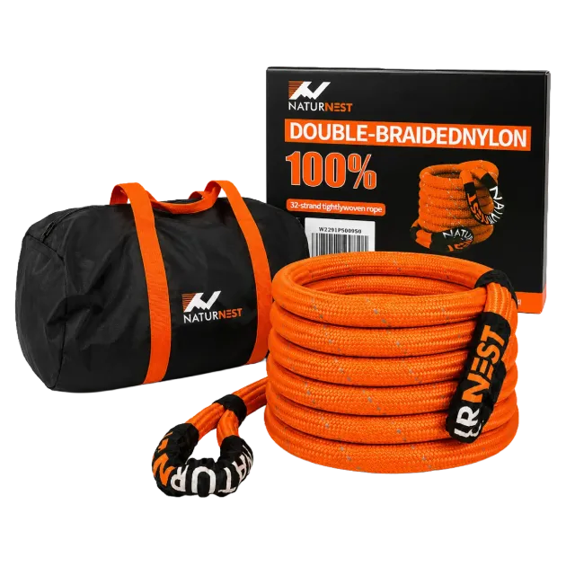 Naturnest recovery rope kinetisch 9m met shackles