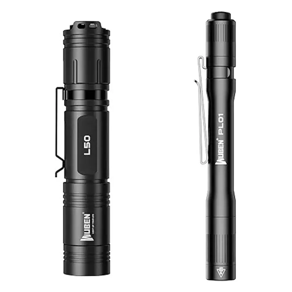 Wuben PL01 bundel zaklamp set 2-delige combideal