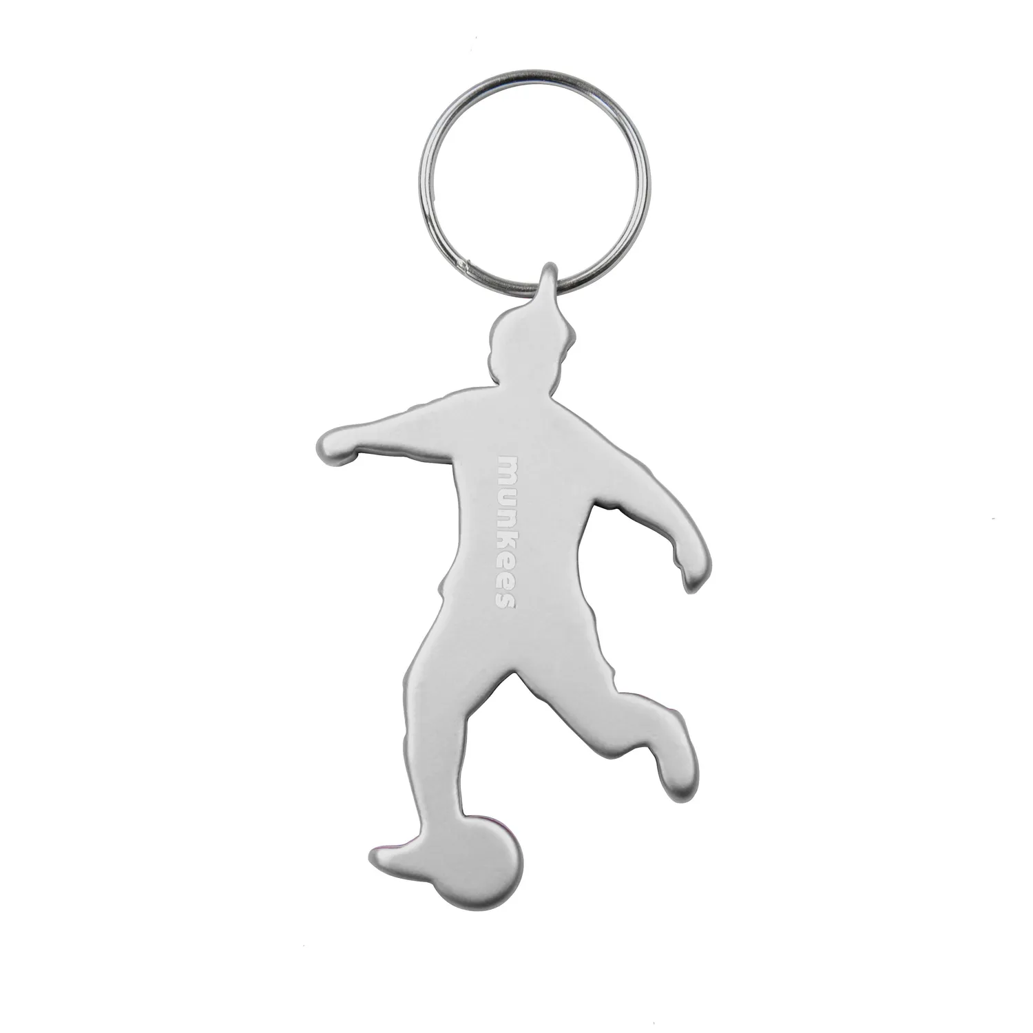 munkees Voetbal sleutelhanger flessenopener aluminium