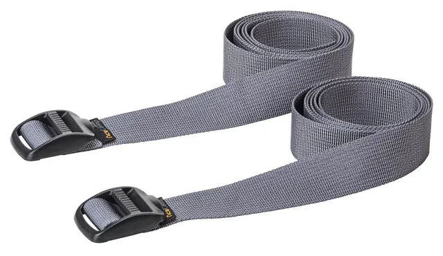 MUNKEES AceCamp Utility Strap spanband 120 cm grijs 2 stuks