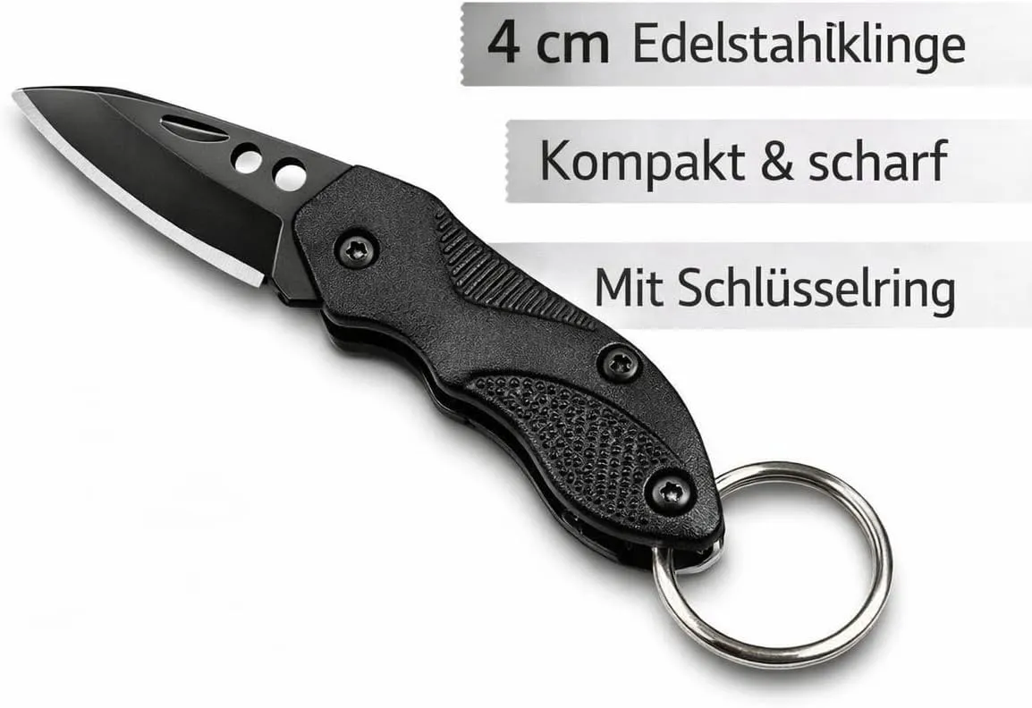 munkees Multi Duo multitool zwart 9-in-1 sleutelhanger