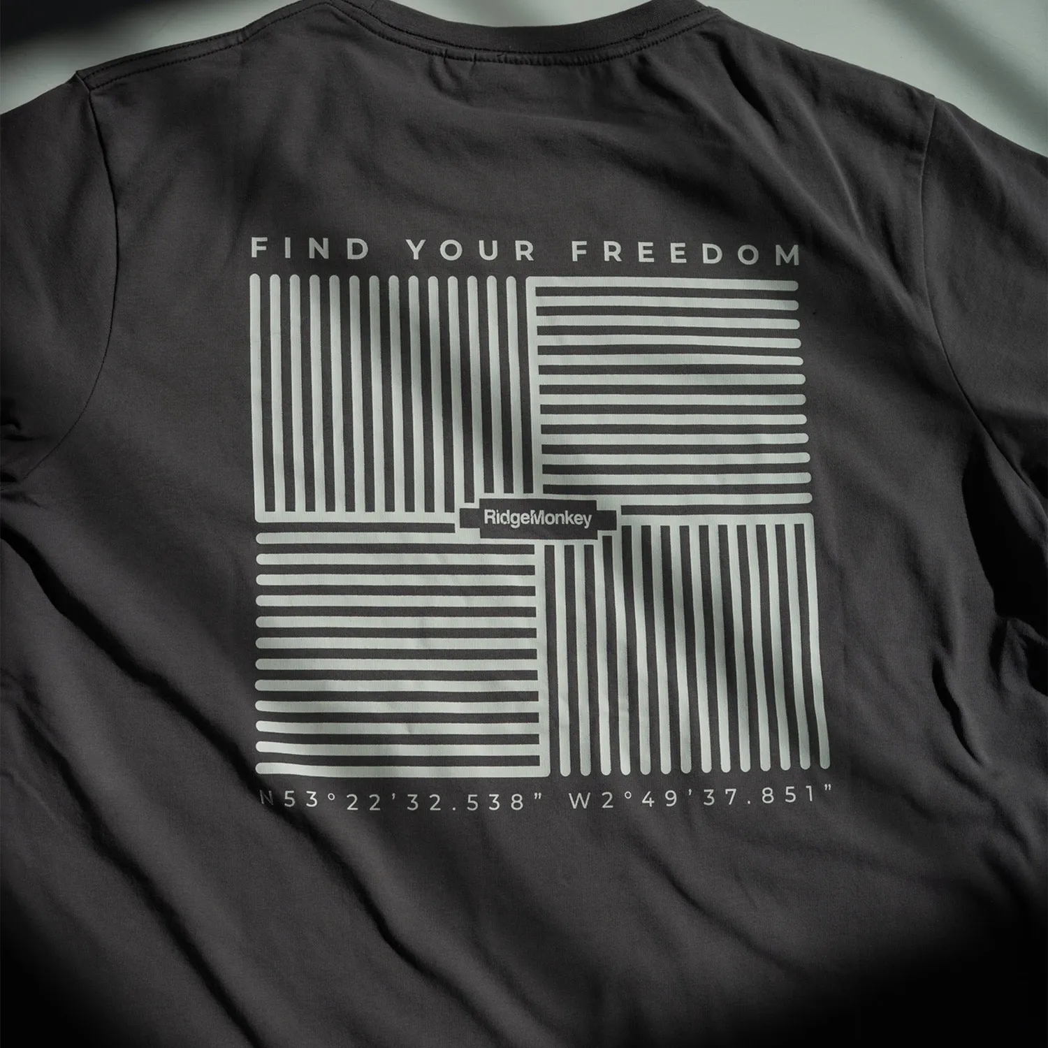 Ridgemonkey Dispersion Lounge T-shirt heren Jet katoenmix