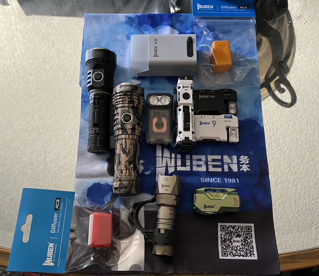 Wuben Lightok X3 Owl zaklamp rood wit licht