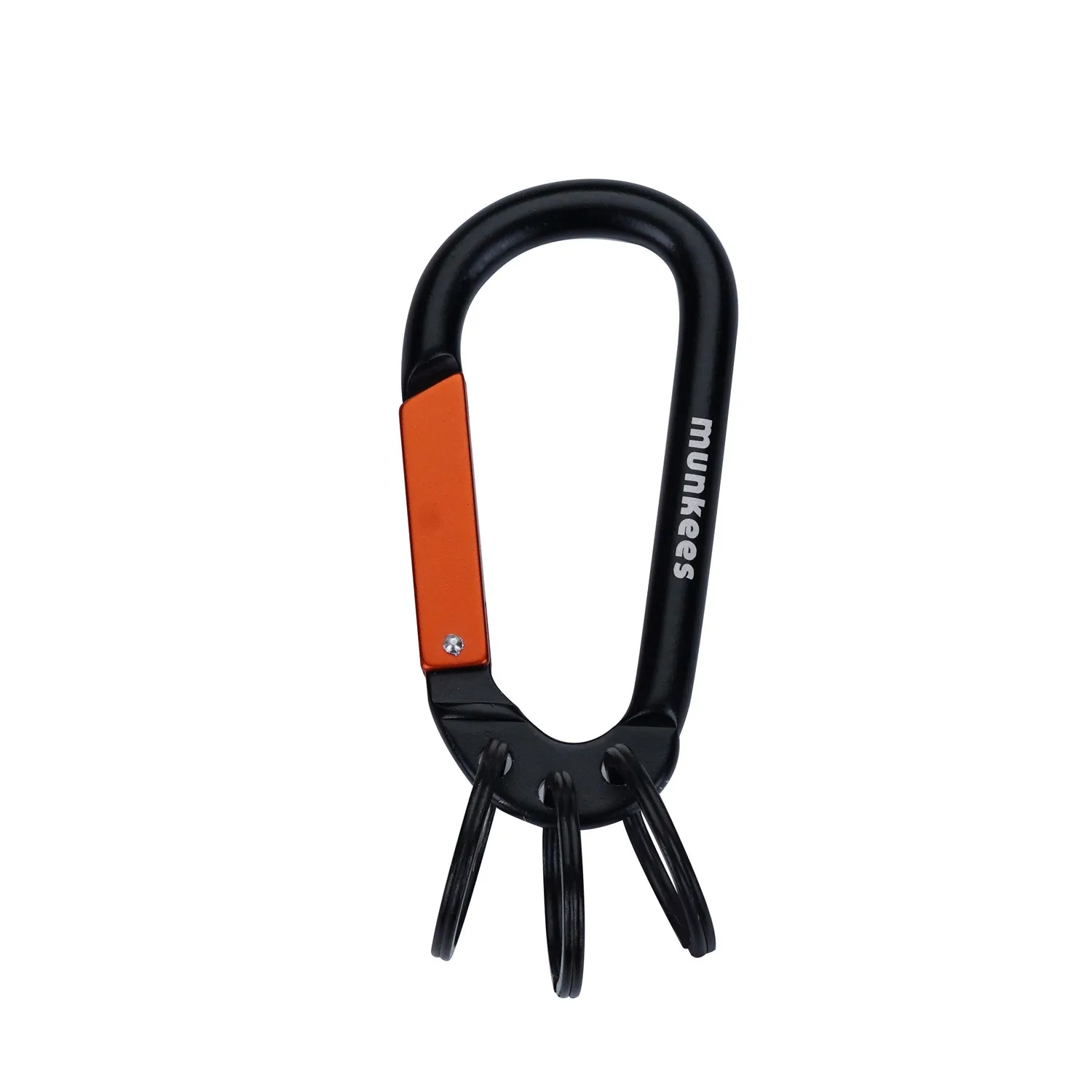 Munkees karabiner sleutelhanger aluminium 3 ringen